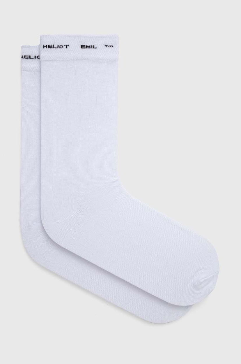 Nogavice HELIOT EMIL White Socks Bela | HE.16.47.C01