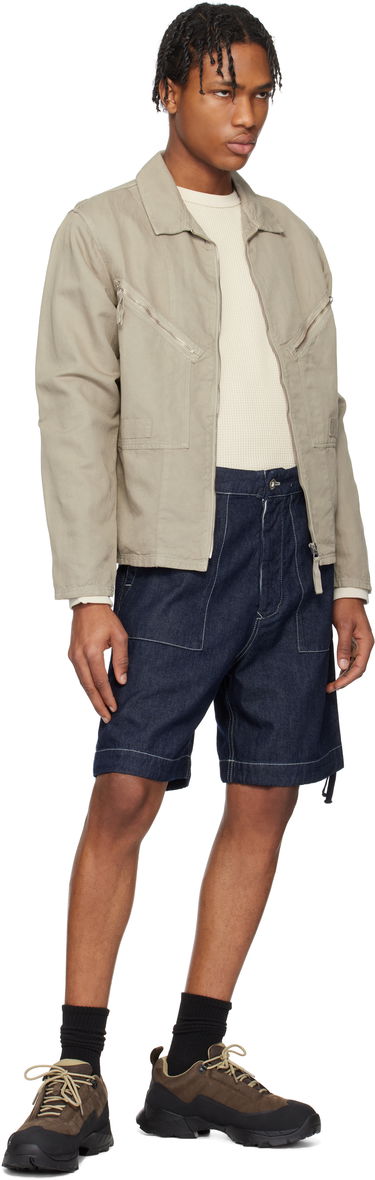 Bomber jakna C.P. Company C.P. Company Cotton Linen Zip Overshirt Bež | 18CMOS103A-006273G, 4