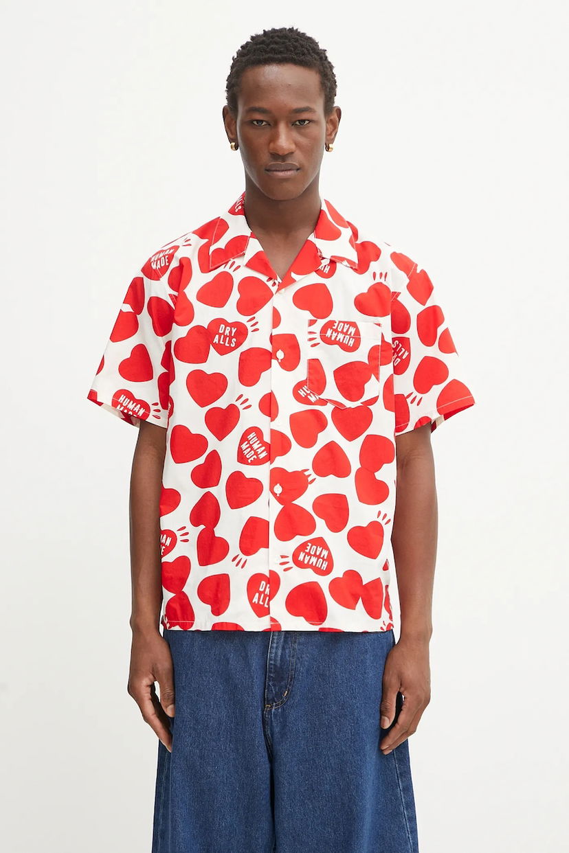 Srajce Human Made Human Made Woven Shirt Bela | HM29SH026