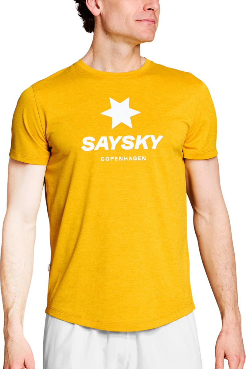 Majica Saysky Saysky Logo Combat Pro T-Shirt Rumena | nmrss30c4007