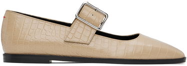 Nega čevljev Aeyde Aeyde Sunny Buckle Ballerina Flats Bež | A11-FL-GRZS15FL127-FW24-957-065, 0