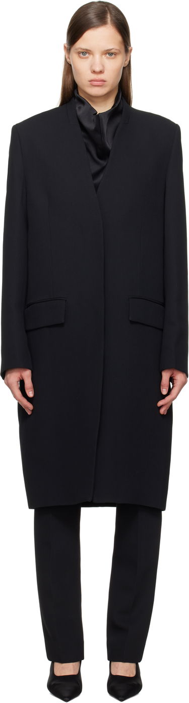 Trenčkot TOTEME TOTEME Deep Pleat Coat Črna | 251-WRO4312-FB0336, 0
