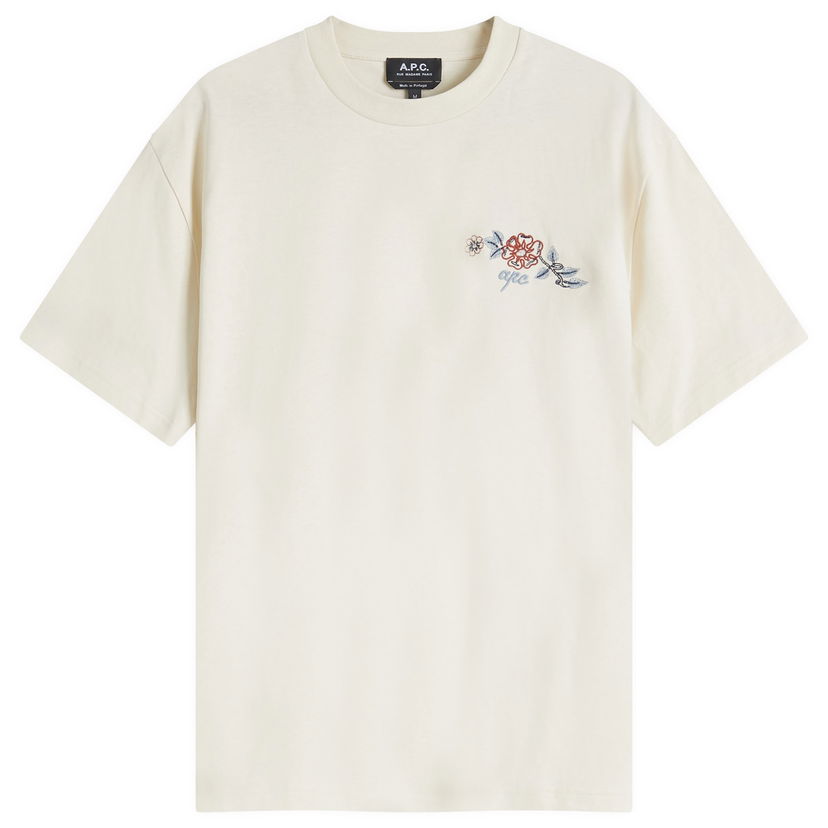 Majica A.P.C. A.P.C. Men's Oscar Floral T-Shirt Bež | COGCK-H26511-AAD
