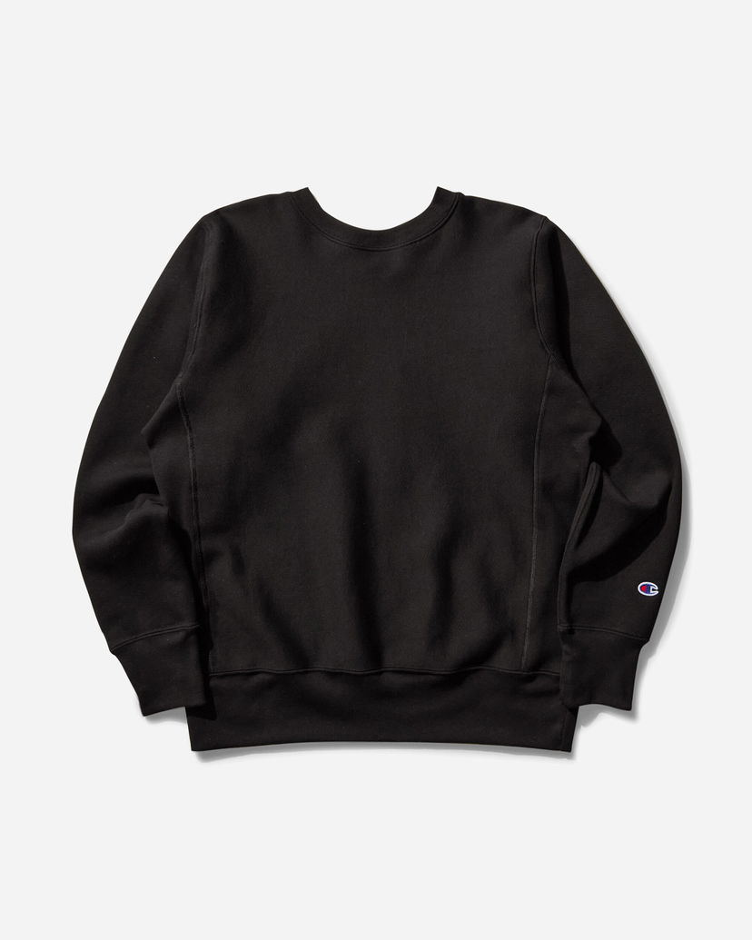 Pleteni pulover Champion Reverse Weave Relaxed Sweatshirt Črna | C5A001 X090