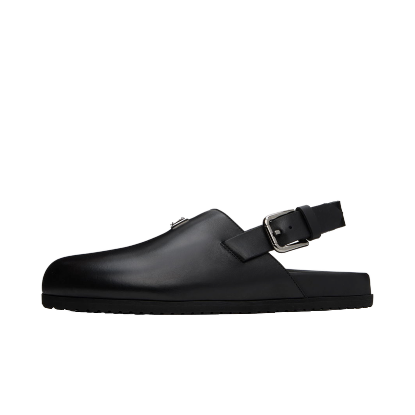 Superge in čevlji Dolce & Gabbana Black Logo Mules Črna | A80402AQ765