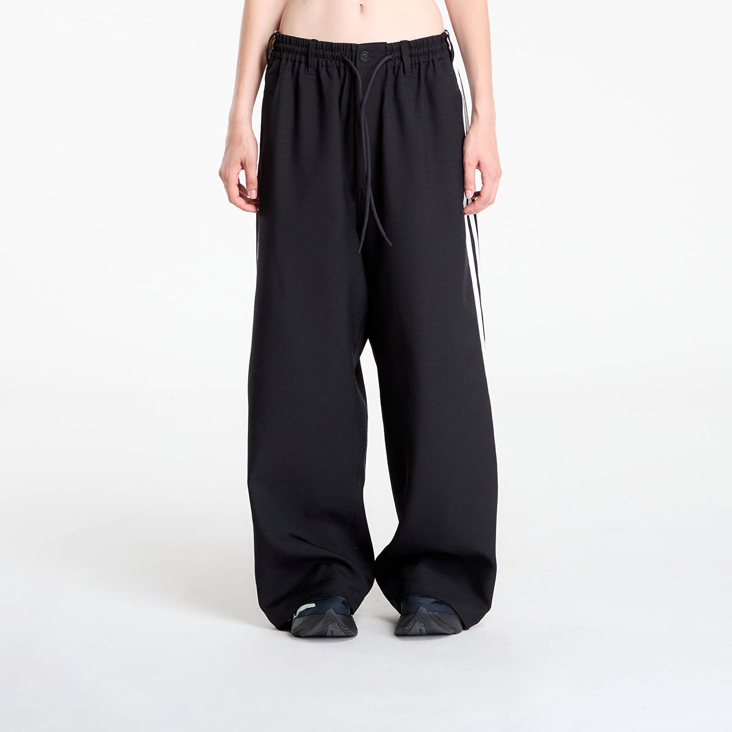 Hlače Y-3 Y-3 Wire Wide-Leg Pants Črna | JW7353, 0
