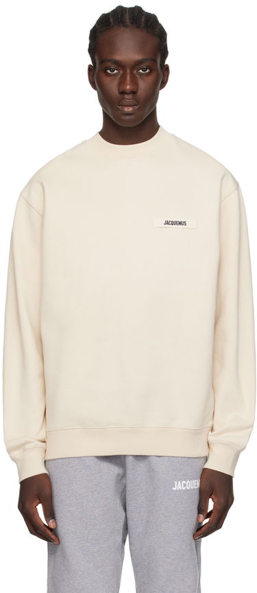 Pulover Jacquemus Les Classiques 'Le Sweatshirt Gros Grain' Sweatshirt Bež | 24E245JS206-2036, 0