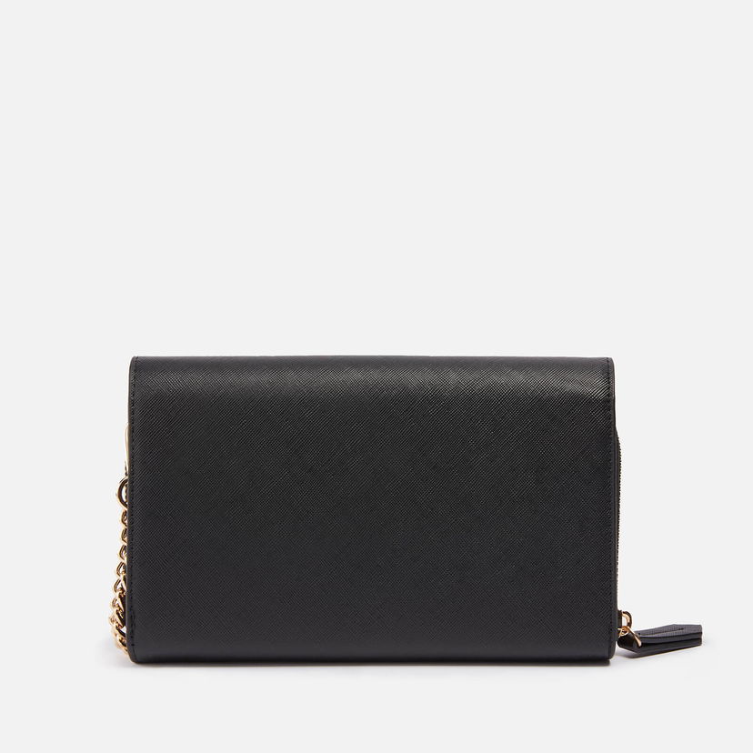 Denarnica Valentino Faux Leather Shoulder Bag With Chain Strap Črna | VPS7B3212001