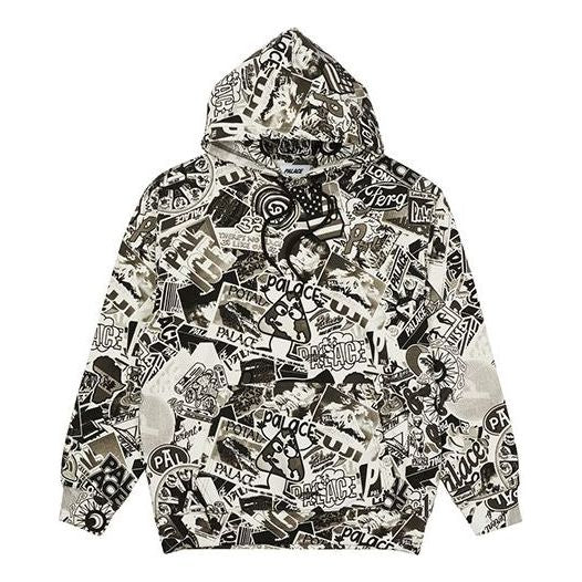 Pulover Palace Sticker Pack Graphic Print Hoodie Bela | P20CS042