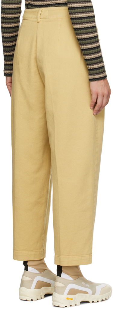 Hlače YMC YMC Market Pleated Trousers Rumena | Q4AZB, 2