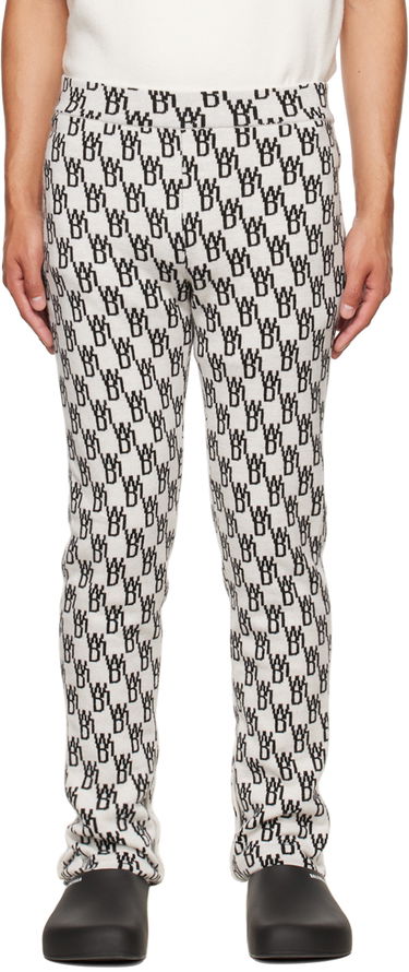 Hlače We11done We11done Jacquard Lounge Pants Bela | WD-KP9-20-096-W-IV, 0