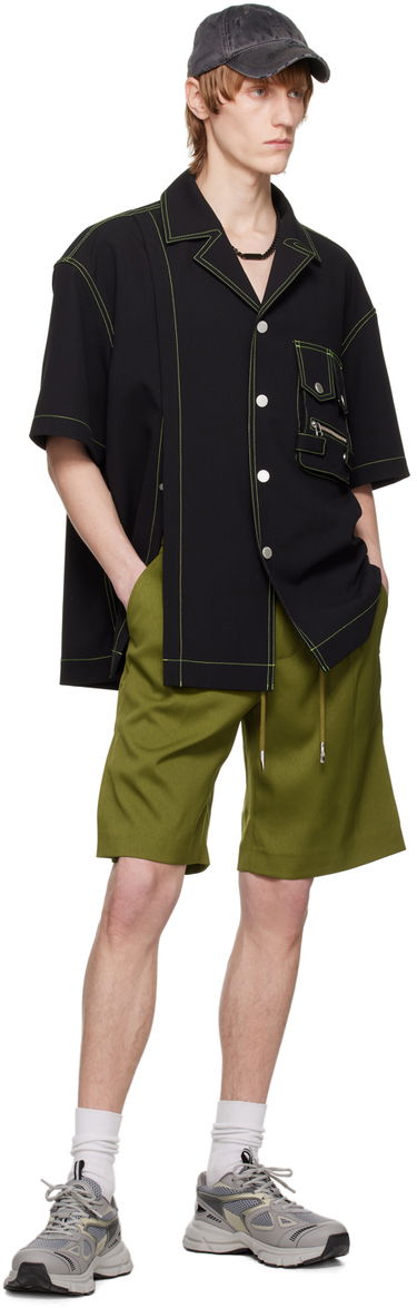 Kratke hlače Feng Chen Wang Feng Chen Wang Pleated Shorts Zelena | FMS15ST02, 3