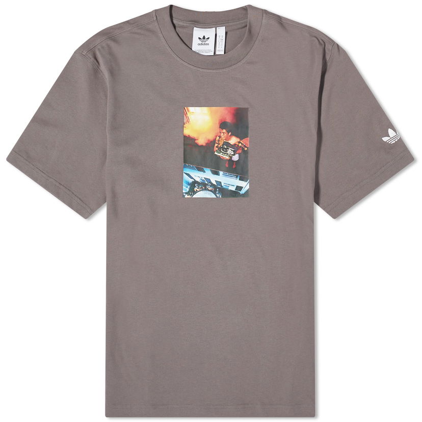 Majica adidas Originals Picture T-shirt "Charcoal" Rjava | IM9680