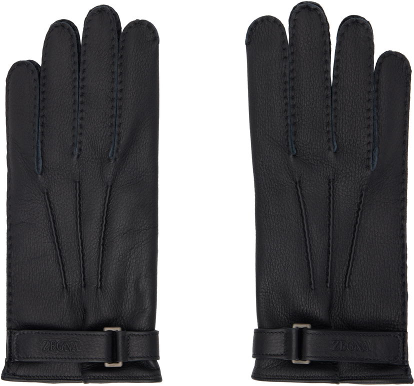 Rokavice ZEGNA Deerskin Gloves Črna | Z4G00G-G40