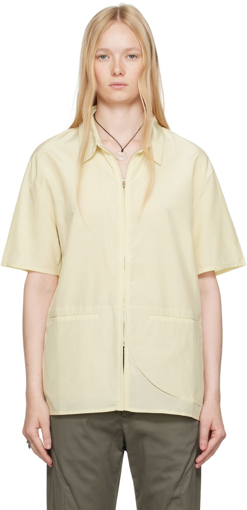 Srajce Post Archive Faction (PAF) Post Archive Faction (PAF) 8.0 Right Half Zip Shirt Rumena | 8.0 THSR-Y