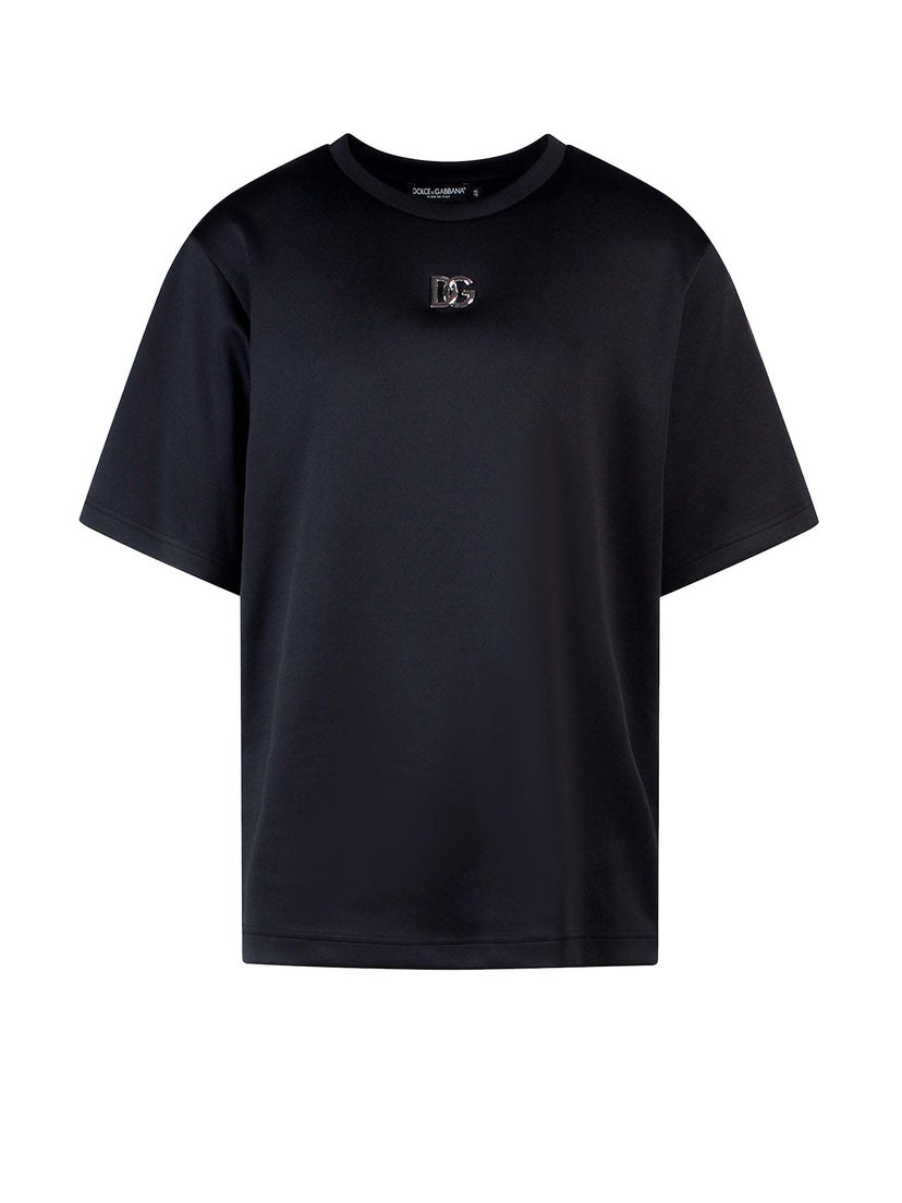 Majica Dolce & Gabbana Jersey T-Shirt Black Črna | G8MP5ZFUGJR#N0000