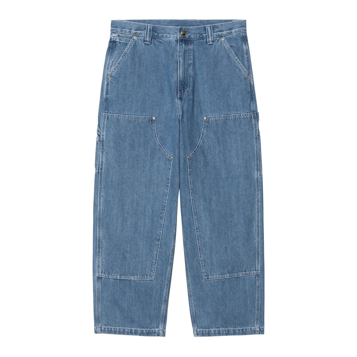 Kavbojke Carhartt WIP Carhartt WIP Nash Double Knee Pants Modra | A251018_6, 1