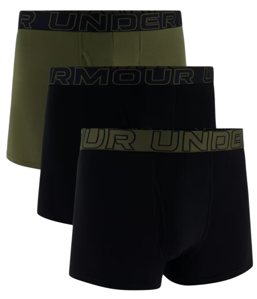 Boksarice Under Armour Under Armour SOLID 3" Boxer Shorts (3-Pack) Črna | 1383891-005