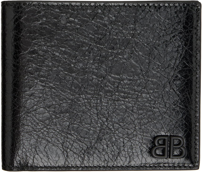 Denarnica Balenciaga Black Monaco Square Folded Wallet Črna | 766569-2AAS8-1000, 0
