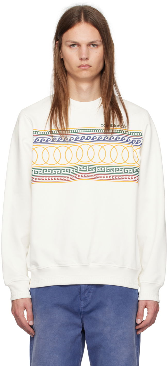 Pulover Casablanca Sweatshirt With Print Bela | MF24-JTP-001-01