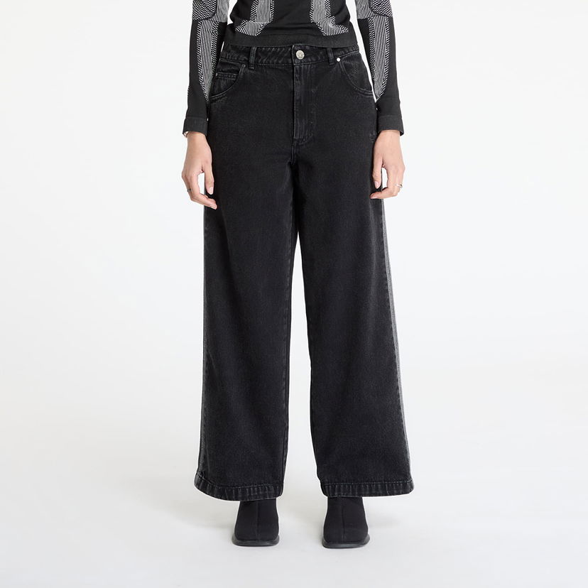 Kavbojke adidas Originals Adicolor Denim 3-Stripes Track Pants 25/32 Črna | JD3109