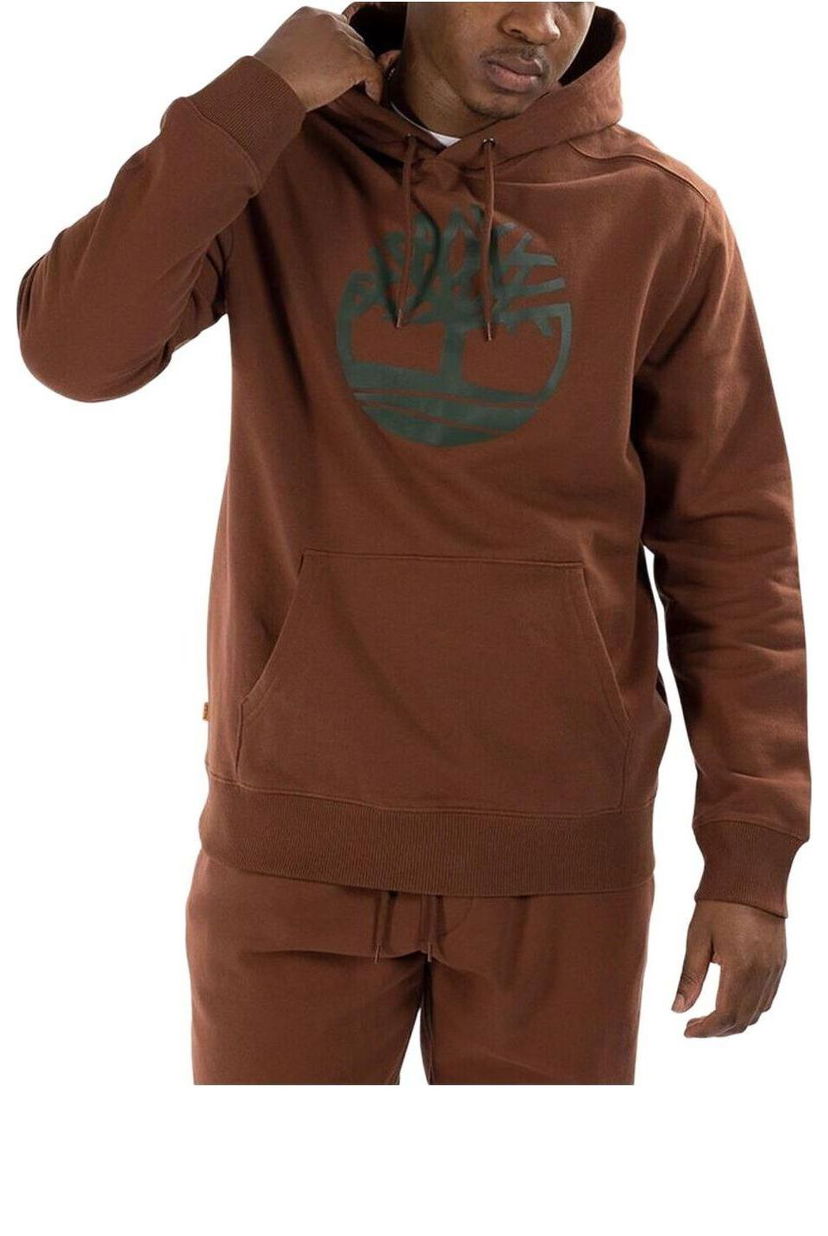 Pulover Timberland Tree Logo Hoodie Rjava | A2BJH-BE4
