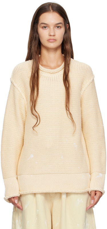 Pleteni pulover R13 R13 Rolled Edge Knit Sweater Bež | R13WY152-Y055B, 0