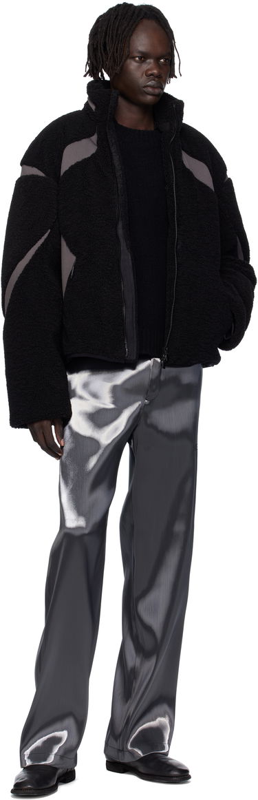 Jakna HELIOT EMIL Custo Fleece Jacket Črna | AW25_M_02_139_BLK01_CO, 4