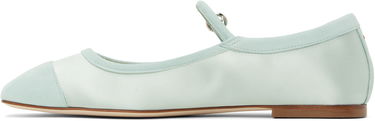 Oblačila Aeyde Aeyde Uma Satin Toe-Cap Ballerina Flats Turkizna | A11-FL-RKLS08FL169-SS25-1017-067, 2