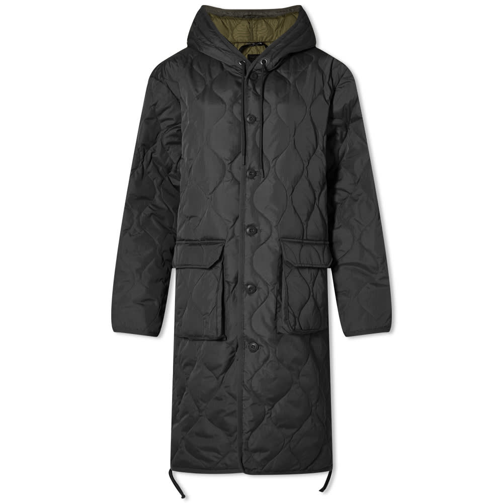 Plašči TAION Hood Down Coat Črna | TAION-106BML-LONG-BLK, 0