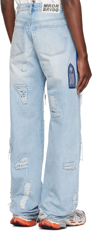 Kavbojke Who Decides War Who Decides War Side Patch Relaxation Jeans Modra | 1121040008SS25, 2