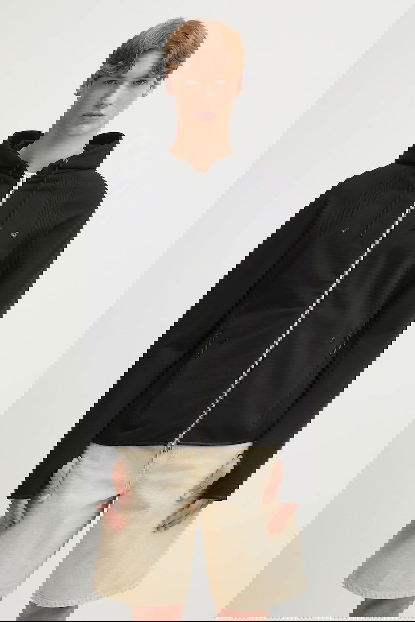 Pulover HELIOT EMIL Heliot Emil Hooded Zip-Up Jacket Črna | PREAW25.M.08.079.BLK01, 0