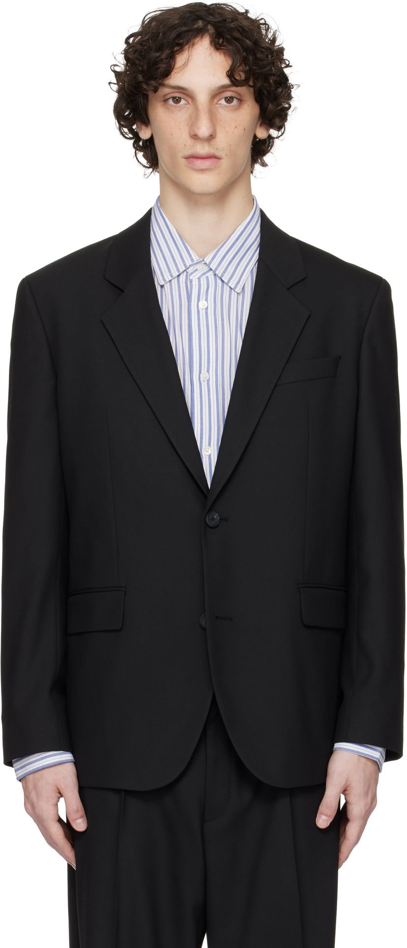 Jakna BOSS Hugo Cavalry Twill Blazer Črna | 50544622