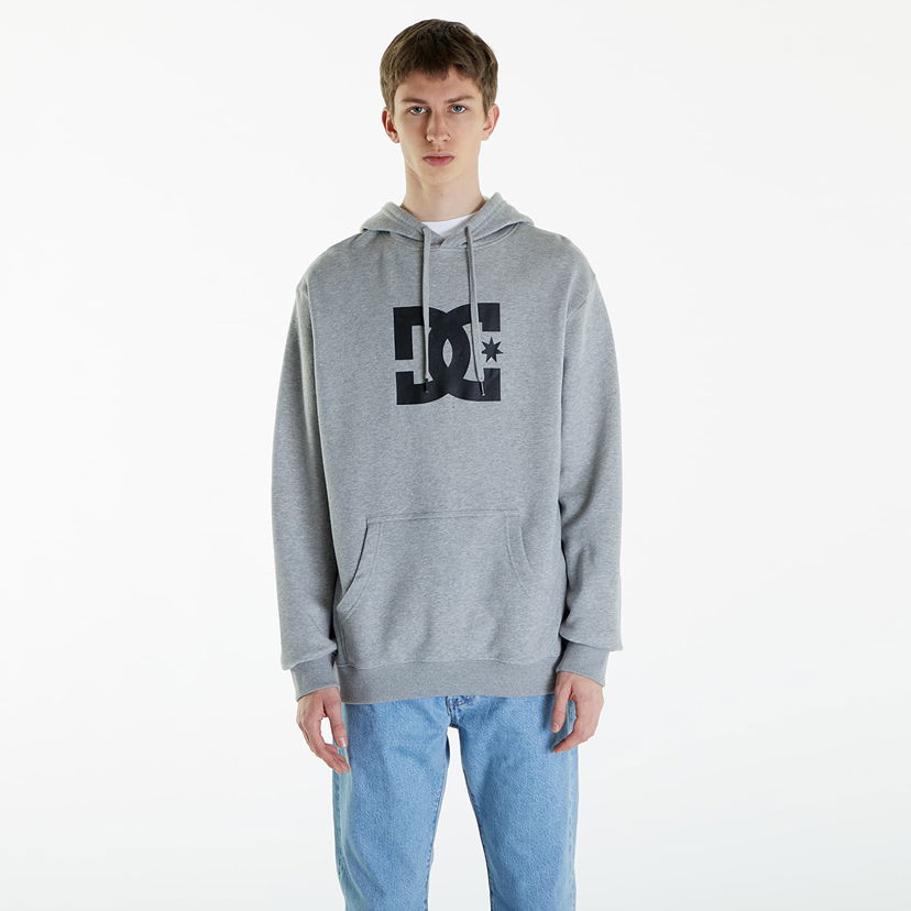 Pulover DC Star Pullover Hoodie Gray Siva | ADYSF03099-KNFH