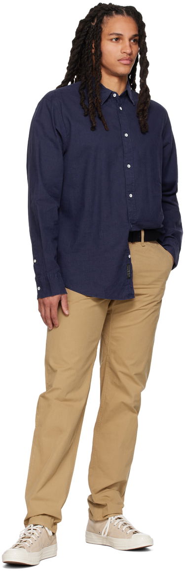 Srajce rag & bone Rag & Bone Gus Button-Down Shirt Mornarica | MBW23PA440CHML, 3