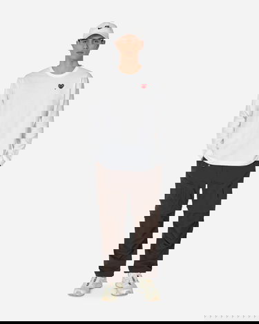 Majica Comme des Garçons PLAY Basic Logo Tee Bela | P1T118 2, 4