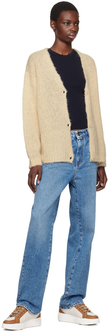 Pleteni pulover Max Mara Max Mara Women's Arduino Knit Cardigan Bež | 2425346011600, 3