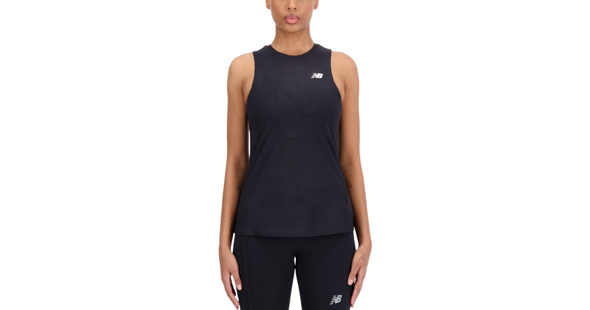 Majica brez rokavov New Balance Q Speed Črna | wt33280bk, 1
