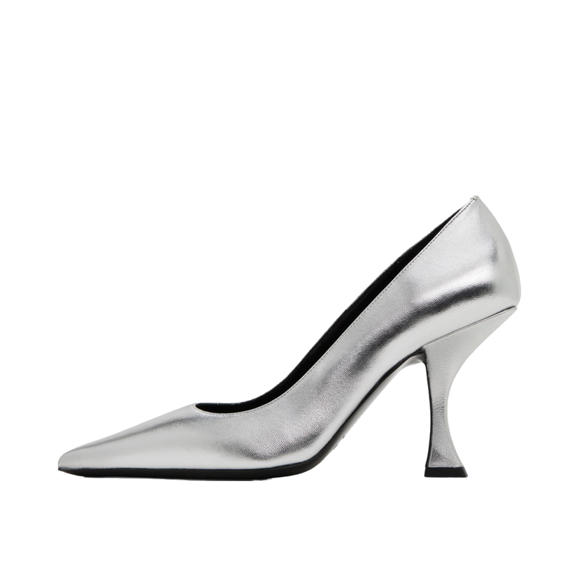 Superge in čevlji BY FAR Metallic Leather Pointed-Toe Pumps Kovinski | 23PFVIVSVA