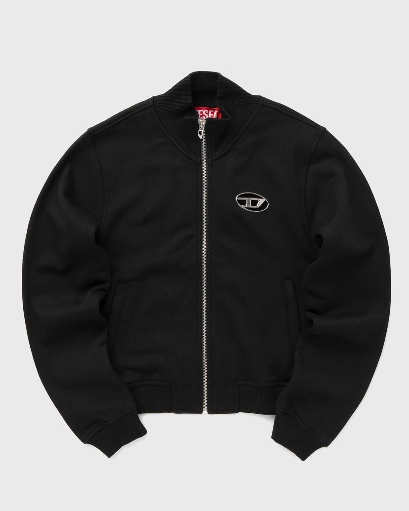 Bomber jakna Diesel F-FLACIN Zip Sweatshirt L Črna | A16842-0BMBJ-9XX