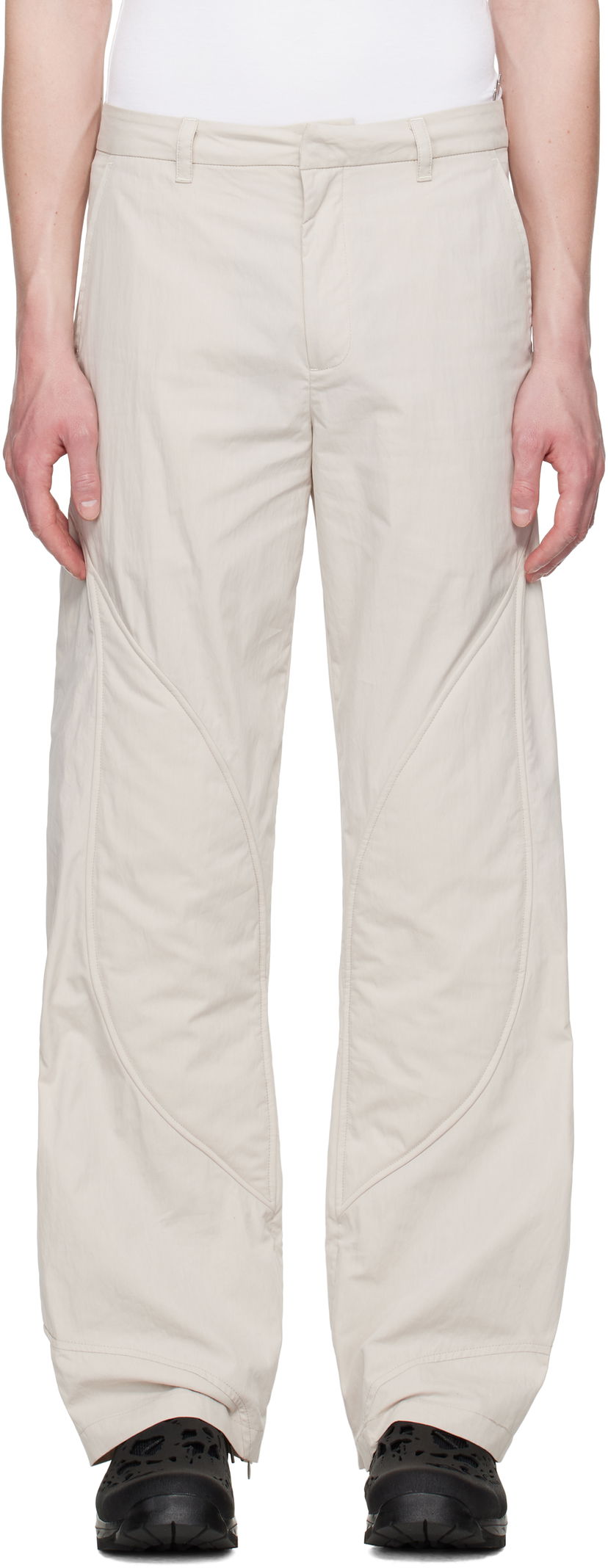 Hlače HELIOT EMIL Heliot Emil Concordance Puffed Cargo Pants Bež | SS25_M_10_108_ST18_CO