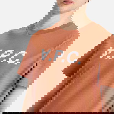 Majica A.P.C. A.P.C. Men's VPC Logo T-Shirt, Size Small Oranžna | COHBM-M26384-GLA, 5