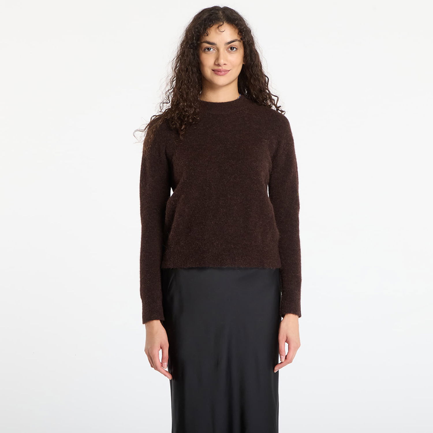 Pleteni pulover Samsoe Samsoe Sweater Anour O-N Rjava | F18422025_191111TCX, 0