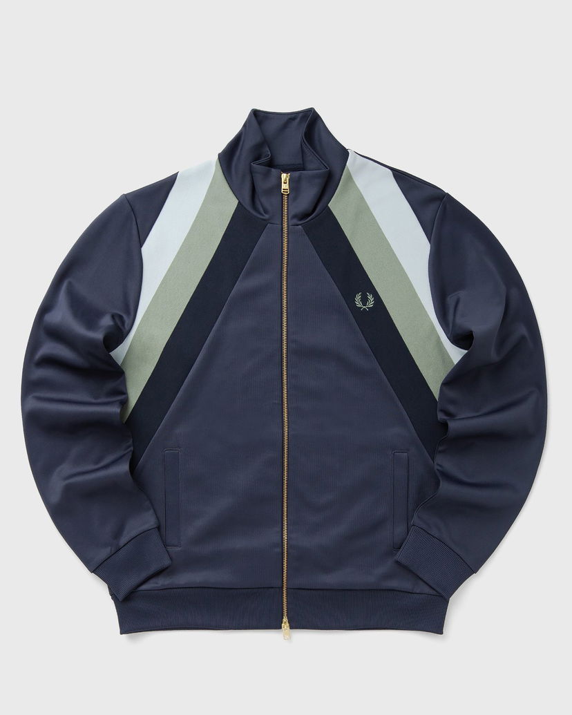 Jakna Fred Perry Striped Panel Track Jacket Mornarica | J1320-738