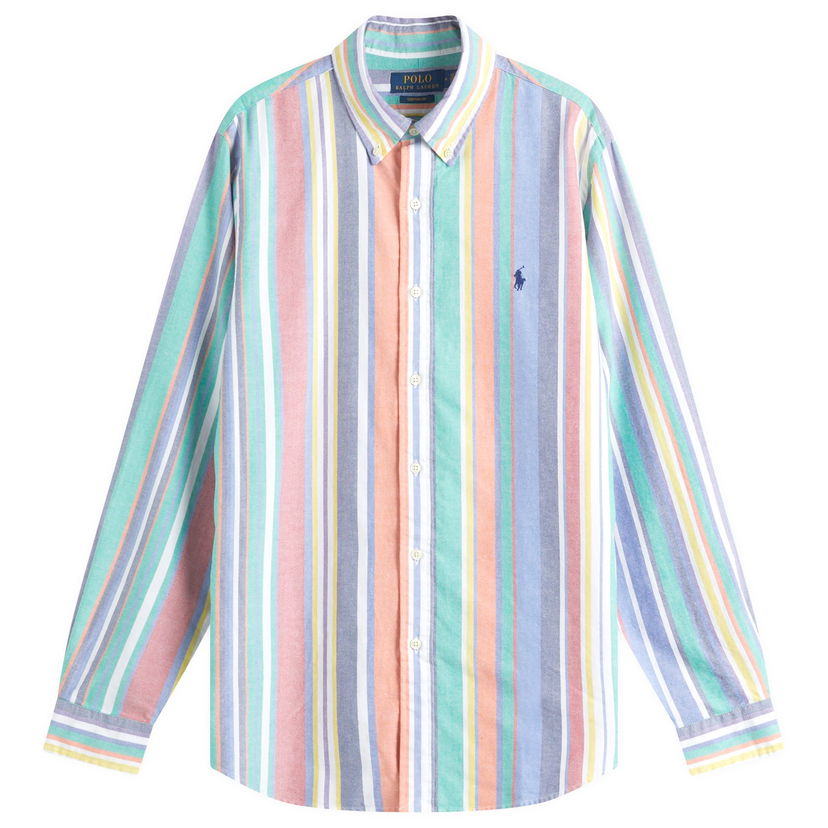 Srajce Polo by Ralph Lauren Ralph Lauren Men's Striped Button-Down Oxford Shirt Večbarvna | 710968964001