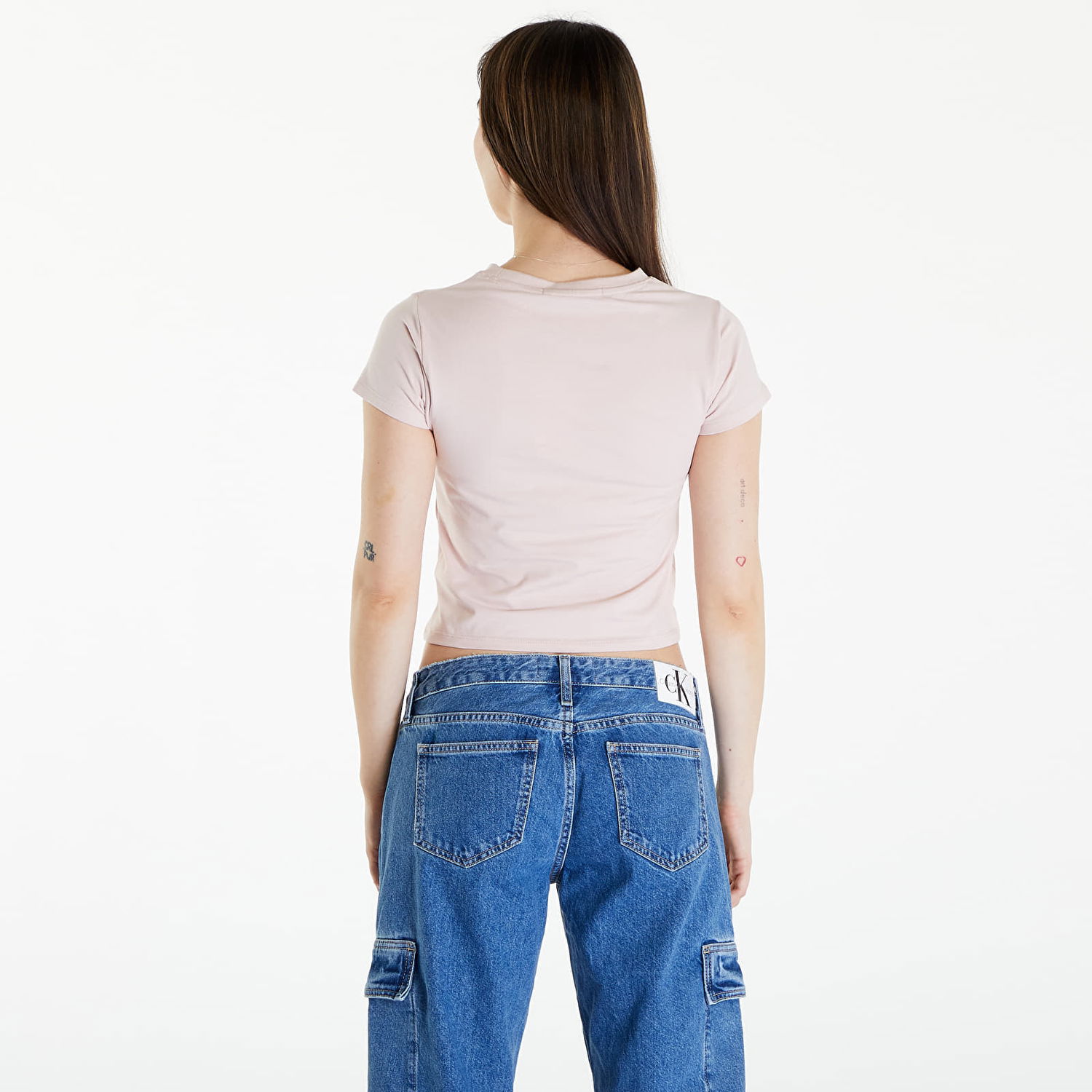 Majica CALVIN KLEIN Diffused Box Fitted Short Sleeve Tee Roza | J20J223167 TF6, 1