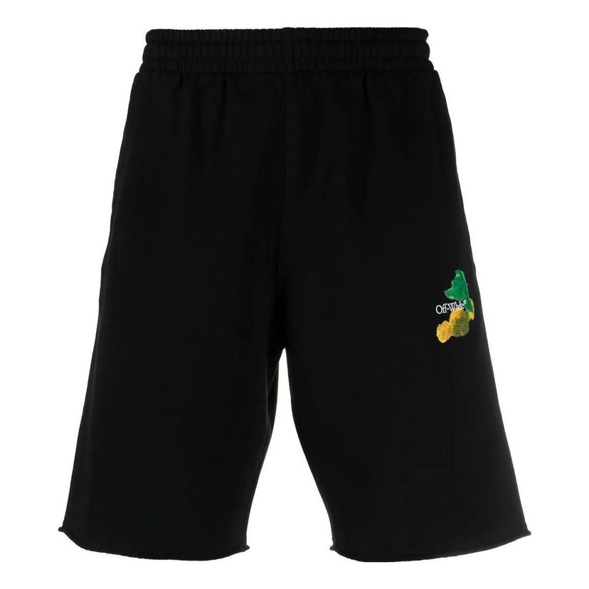 Kratke hlače Off-White Brush Arrow Bermuda Shorts Črna | OMCI006S23FLE0021084