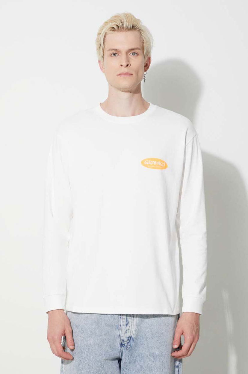 Majica GRAMICCI Original Freedom Oval Longsleeve Tee Bela | G3FU.T072