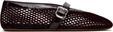 Superge in čevlji Alaïa ALAÏA Fishnet Ballerina Flats Bordo | AA3A029A015, 0