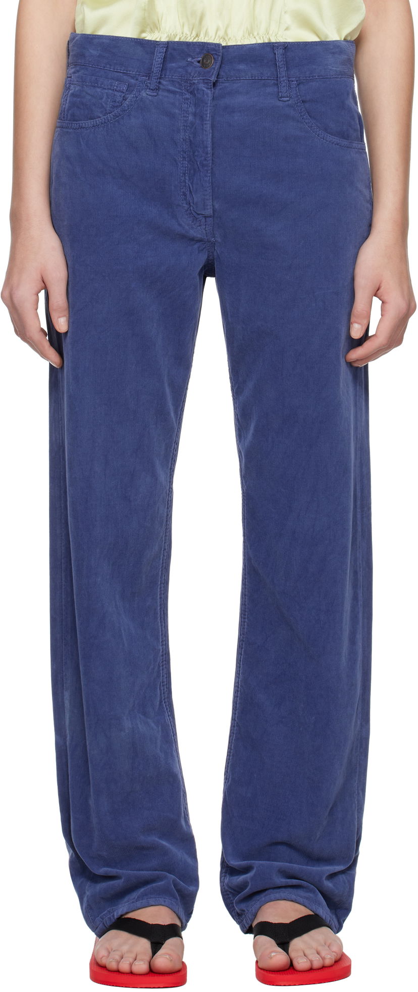 Hlače The Row The Row Tarley Corduroy Trousers Modra | 8766-W3737